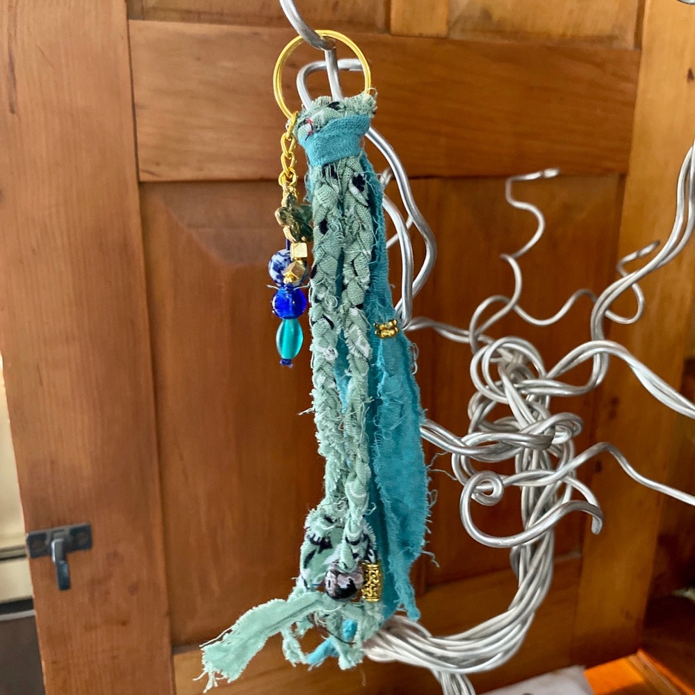 Bandana Beaded Keychain Accessory